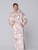 KocoBluza Cats – Przytulna Bluza Koc w Koty One Size