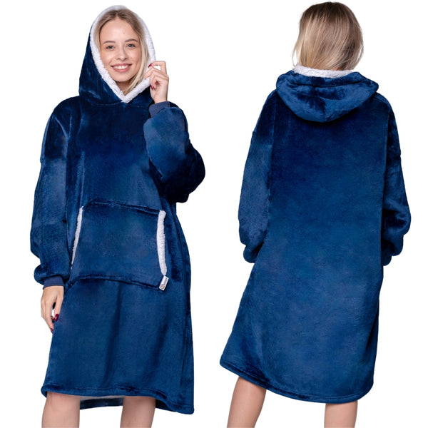 KocoBluza Basic – Jednokolorowa Bluza Koc One Size