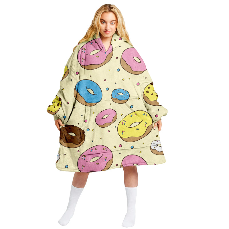 KocoBluza Donuts – Przytulna Bluza Koc w Donuty One Size