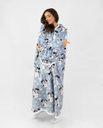 KocoBluza Puppy Love – Niebieska Bluza Koc w Pieski One Size