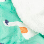 KocoBluza Llama Chill – Turkusowa Bluza Koc z Lamami One Size